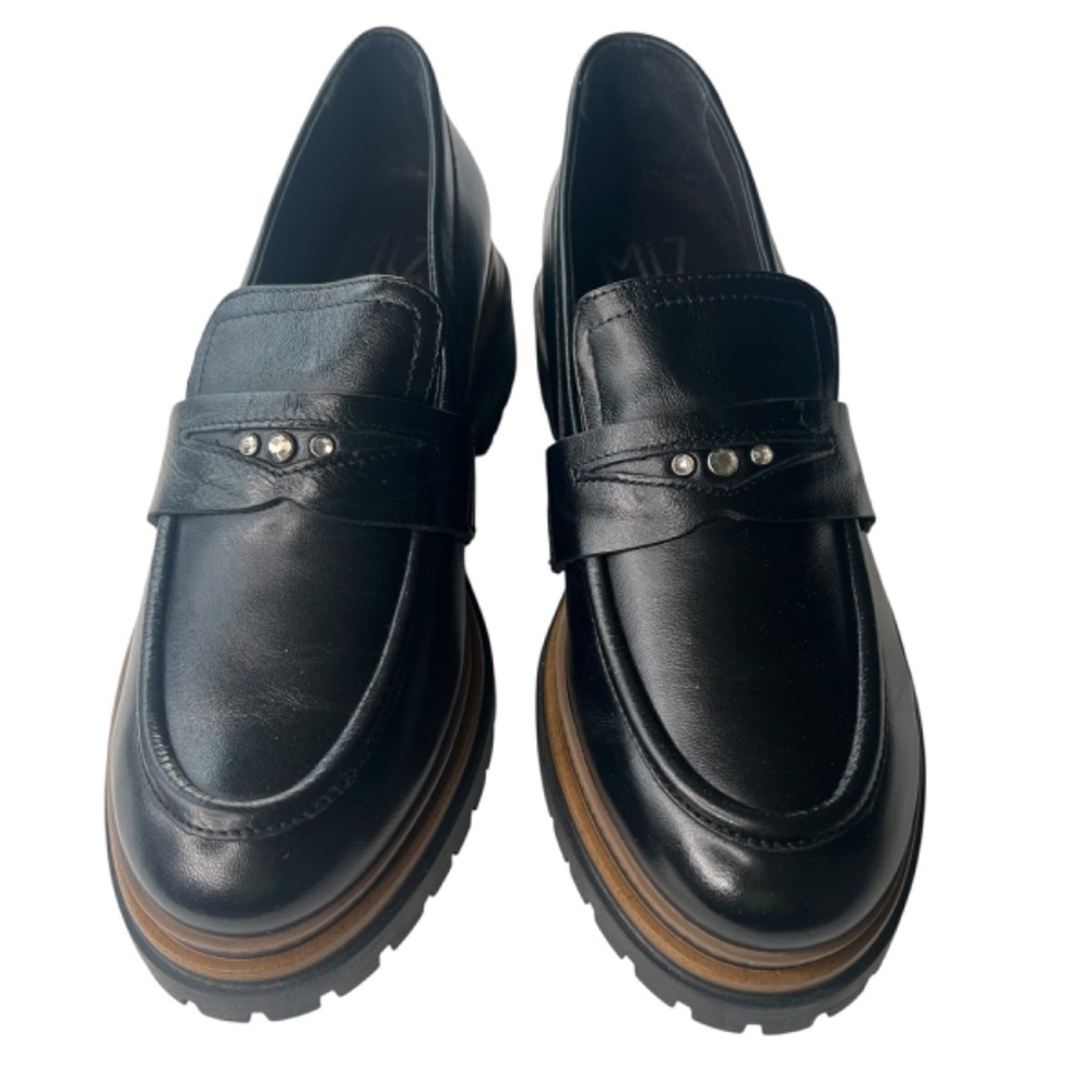 Miz Mooz Leather Loafers- Damian Black EU 39 (US 8.5-9) - Picture 2 of 9